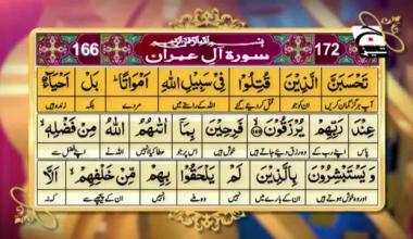 Firasat e Quraan | Episode 74 | Aale Imran 166-172