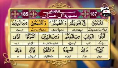 Firasat e Quraan | Episode 77 | Aale Imran 185-187