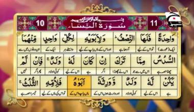 Firasat e Quraan | Episode 82 | Surah An-Nisa 10�11 