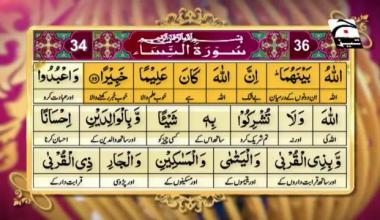 Firasat e Quraan | Episode 88 | Surah An-Nisa 34--36